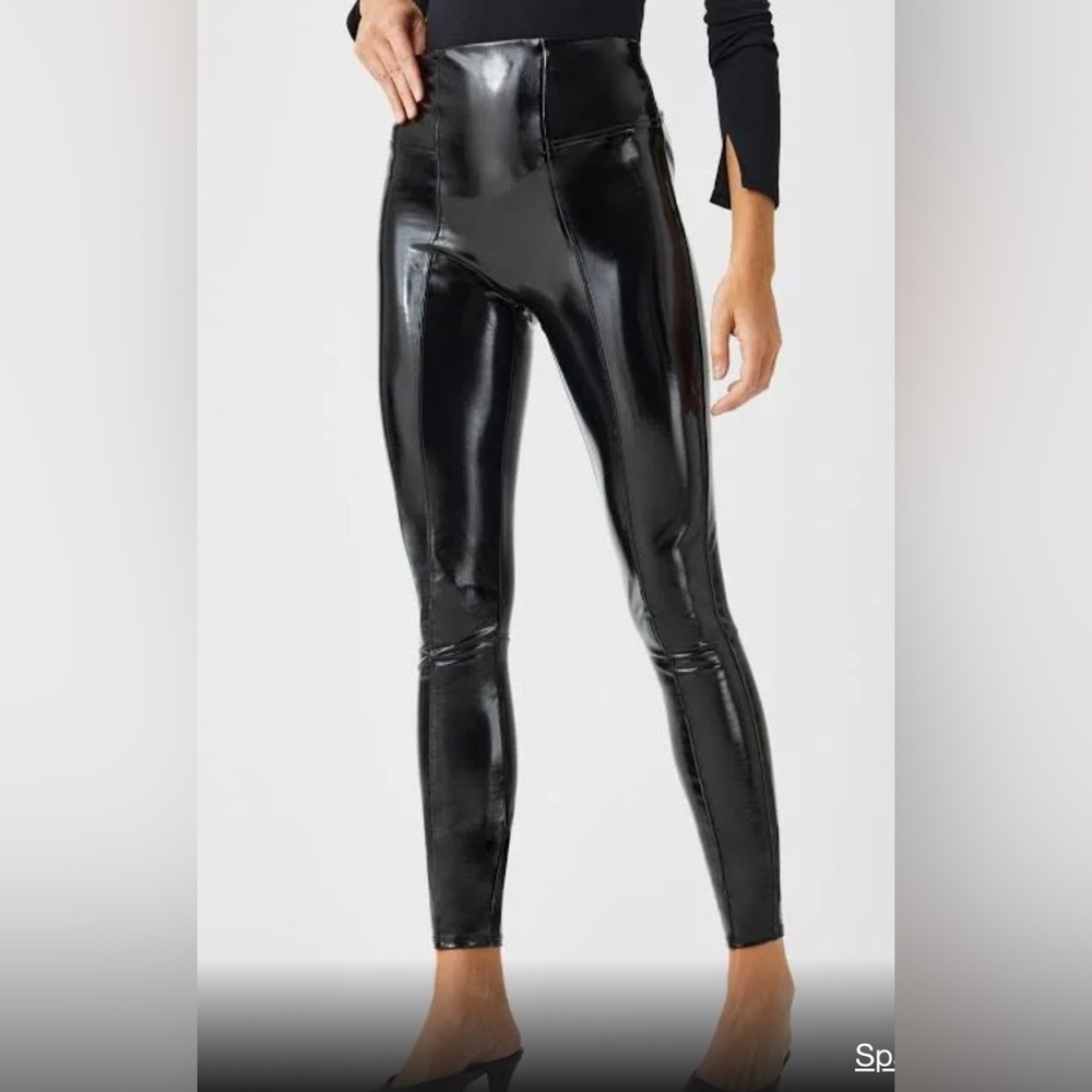 NWOT SPANX PATENT LEATHER LEGGINGS